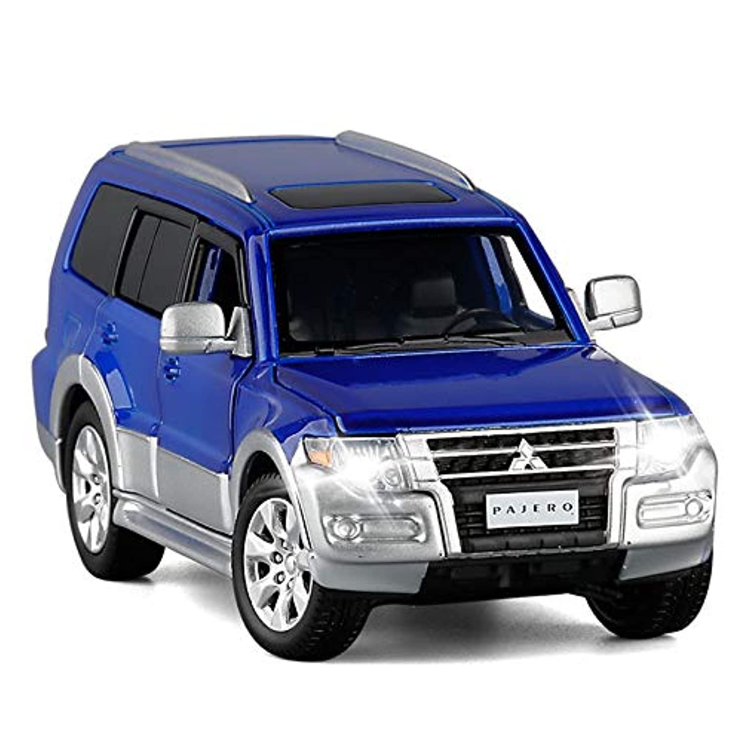 ZXSH Alloy Die Cas 1/32 Pajero V97 SUV Car Toy Model (Blue): Buy